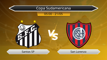 Copa Sudamericana Santos SP VS San Lorenzo